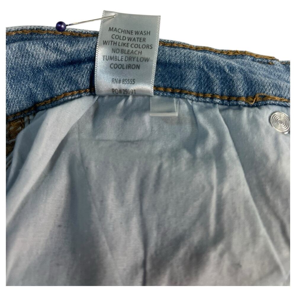 Pistola Jeans Womens 28 Blue Monroe Mid Rise Crop Cigarette Light Wash Straight - Picture 12 of 14